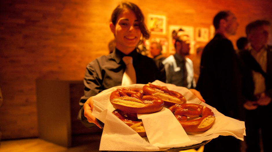 The Driver’s Inn Crew members always have a smile and a pretzel to offer their visitors.
