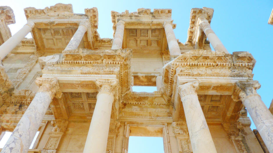 Celsus-biblioteket i Ephesos.