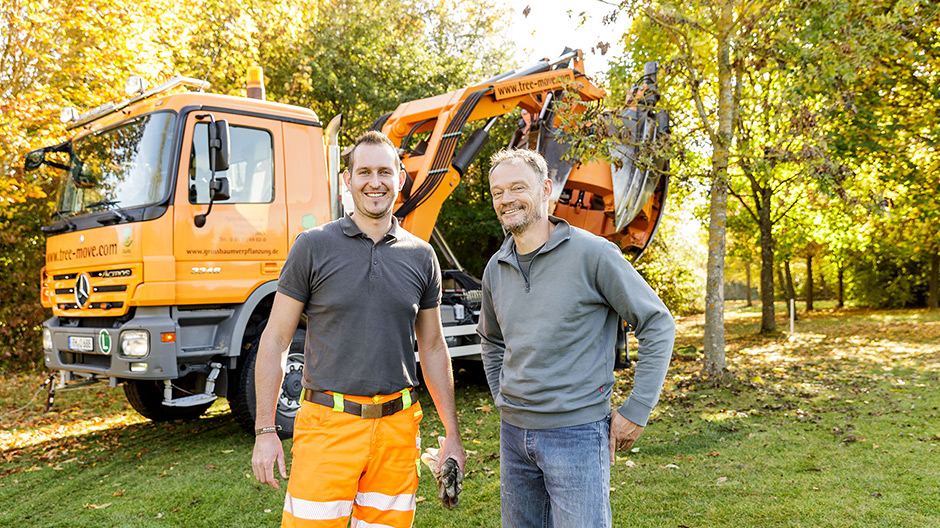 Thomas Fröhling a stavbyvedoucí Herbert Porlein (vpravo) si neumějí představit žádné jiné povolání.