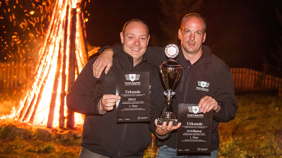 I vincitori del Trophy 2015: primo posto per Erick Poutsma e Wolfgang Doppelhofer.