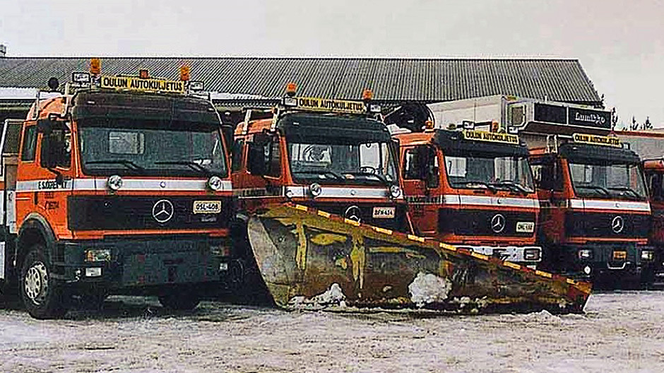 Felfri: I början av 90-talet bestod Sjögrens vagnpark endast av fordon från Mercedes-Benz.