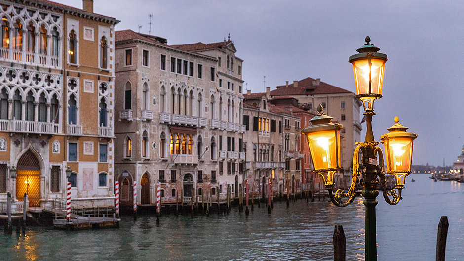 Promenad genom Venedig: Som första resmål valde Kammermanns en särskilt historisk plats.