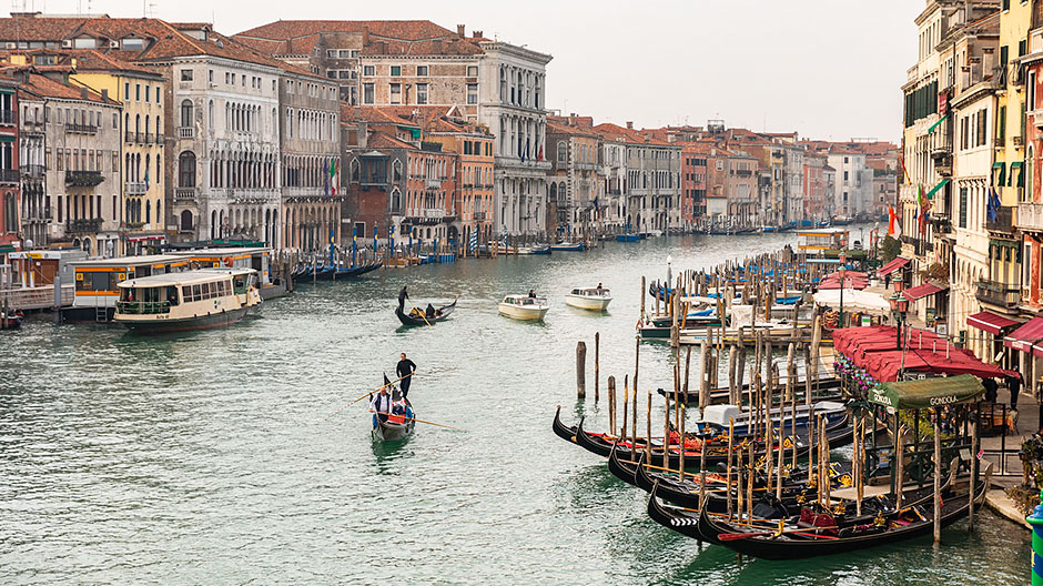 Incursão por Veneza: como primeiro destino da etapa, os Kammermann tinham escolhido um local particularmente histórico.