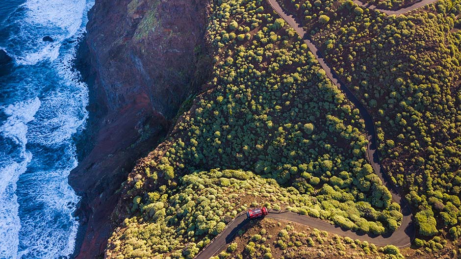 Den grønne ø, stormomsust: Køresjov på La Palma.