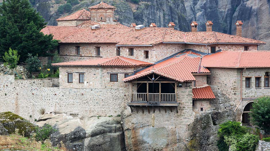 Onvergetelijk uitzicht: de op de Werelderfgoedlijst van de UNESCO opgenomen kloosters van Metéora roepen bij de twee avonturiers net zoveel enthousiasme op als het woeste landschap van Kroatië en Albanië. 