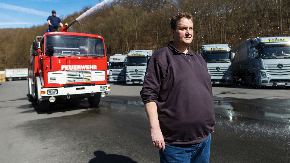 Durchaus auch für den Fernverkehr geeignet: Der LPK 1626 von Stefan Klute ist seit 1974 ein Feuerwehrwagen.