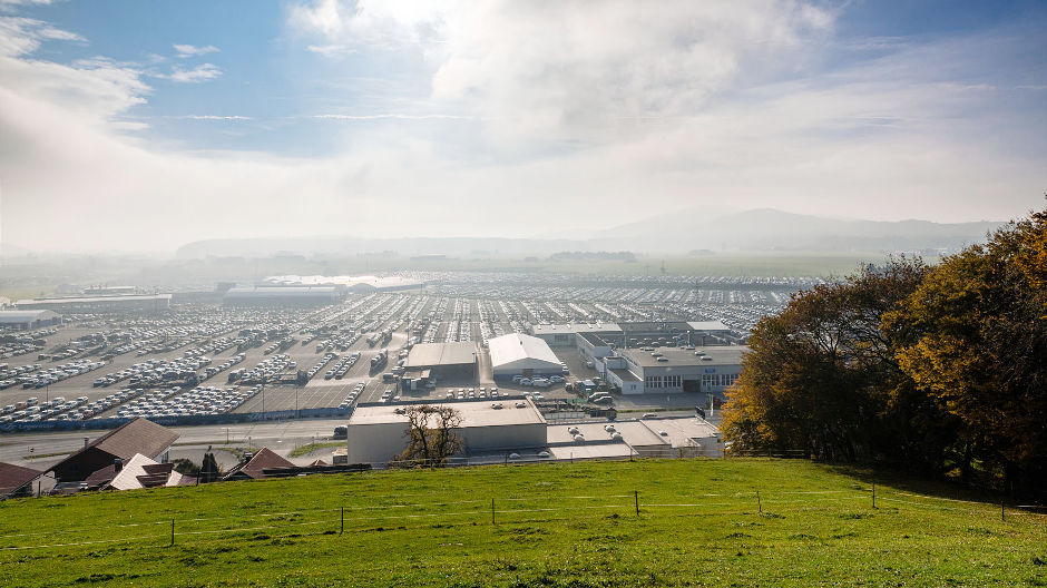 Terminal central de mercadorias na Áustria: só em Strasswalchen, a Lagermax dispõe de um terreno com 600 000 metros quadrados.