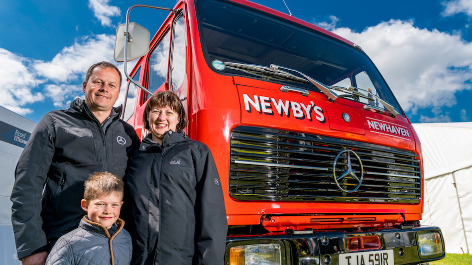 Dominic, Tracy and Edward Newby with their NG 1622.